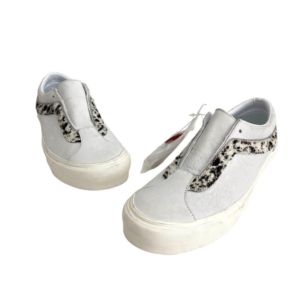 Vans SK8-Low White W/Animal Hair Trim, 500714, Size 11(Women) 9.5(Men) NWOB